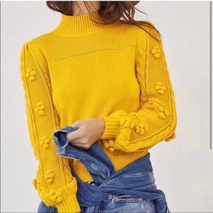 NWT Maeve by Anthropologie Kiara Bauble Sleeve Sweater